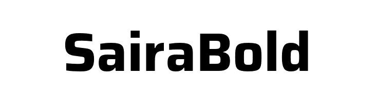Saira Bold  免费字体下载