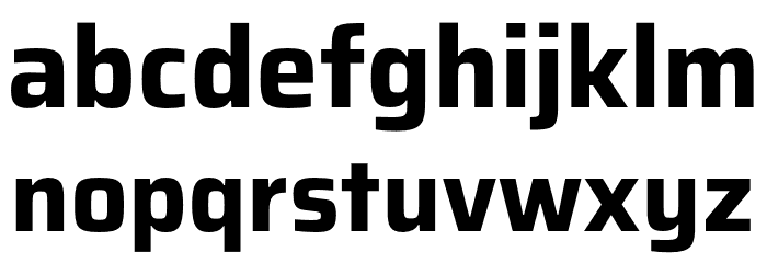 Saira Bold Font LOWERCASE