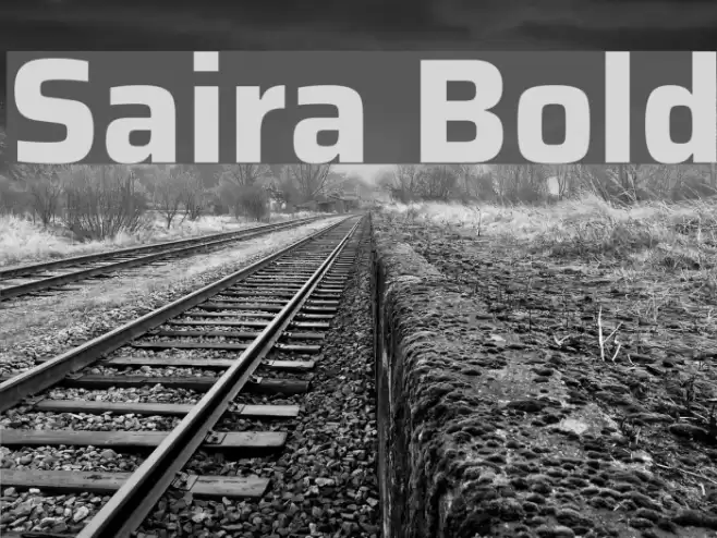 Saira Bold Font examples