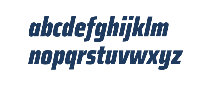 Saira Condensed Black Italic Lowercase