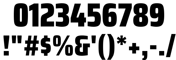 Saira Condensed Black Font OTHER CHARS