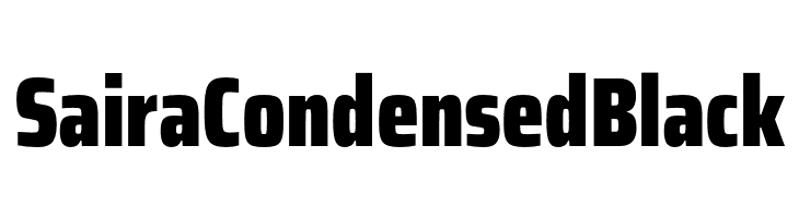 Saira Condensed Black  Free Fonts Download