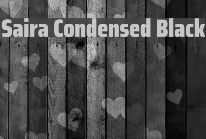 Saira Condensed Black Font examples