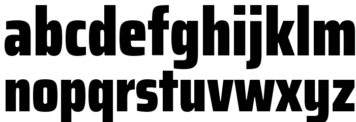 Saira Condensed Black Font LOWERCASE