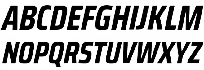 Saira Condensed Bold Italic Fonte MAIÚSCULAS