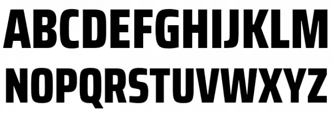 Saira Condensed ExtraBold Шрифта ВЕРХНИЙ