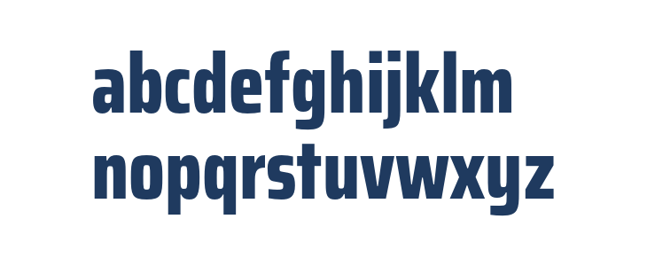 Saira Condensed ExtraBold Lowercase