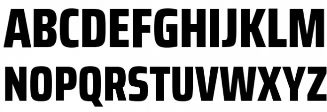 Saira Condensed ExtraBold Fuentes MAYÚSCULAS