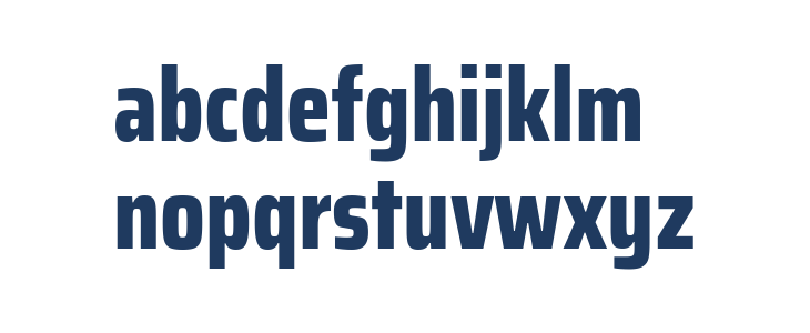 Saira Condensed ExtraBold Lowercase