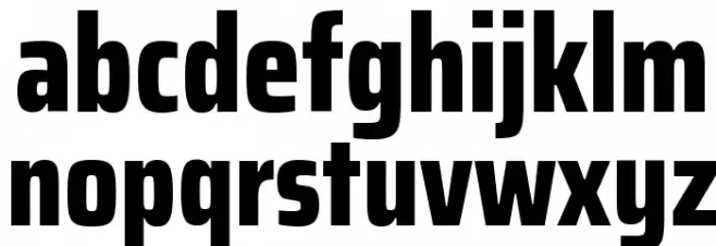 Saira Condensed ExtraBold Fuentes MINÚSCULAS