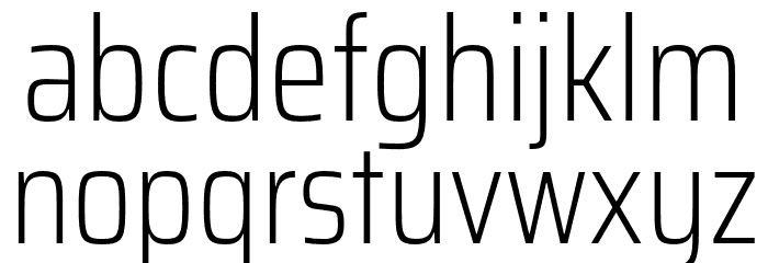 Saira Condensed ExtraLight Font LOWERCASE