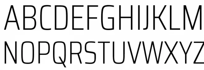 Saira Condensed ExtraLight Polices MAJUSCULES