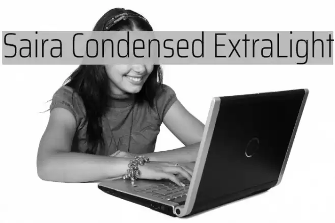 Saira Condensed ExtraLight Font examples
