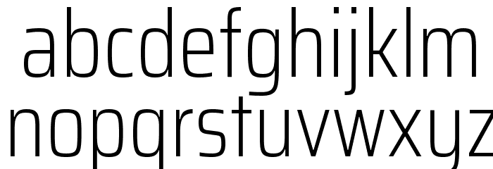 Saira Condensed ExtraLight Font LOWERCASE