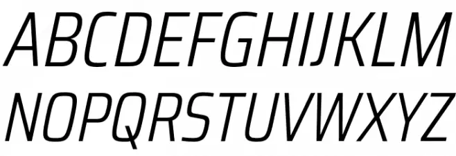 Saira Condensed Light Italic Fonte MAIÚSCULAS