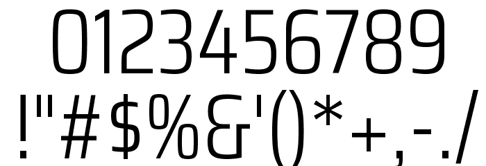 Saira Condensed Light Font OTHER CHARS