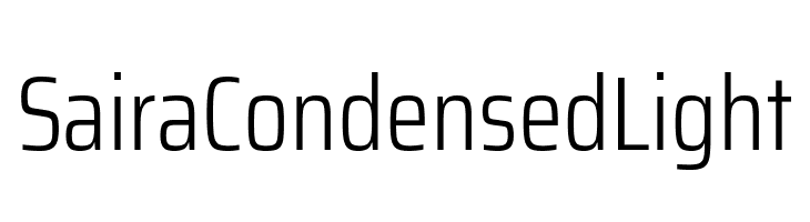 Saira Condensed Light  font caratteri gratis