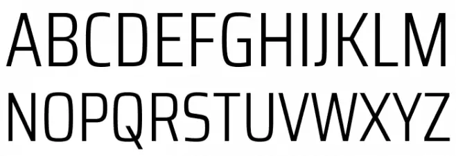 Saira Condensed Light フォント 大文字