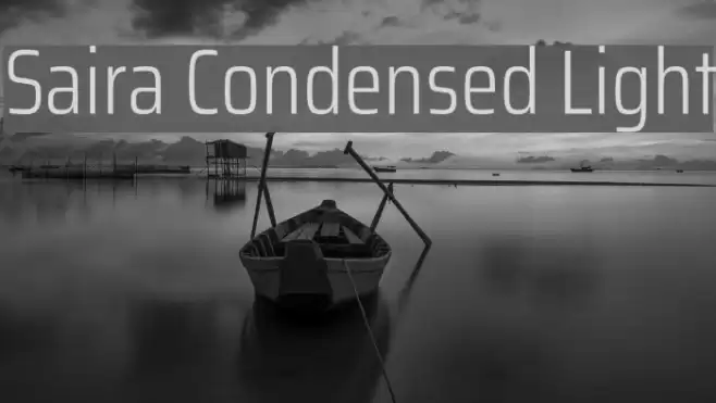 Saira Condensed Light Font examples