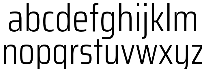 Saira Condensed Light Font LOWERCASE