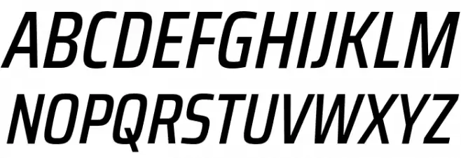 Saira Condensed Medium Italic Fonte MAIÚSCULAS