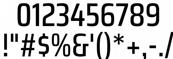 Saira Condensed Medium Font OTHER CHARS