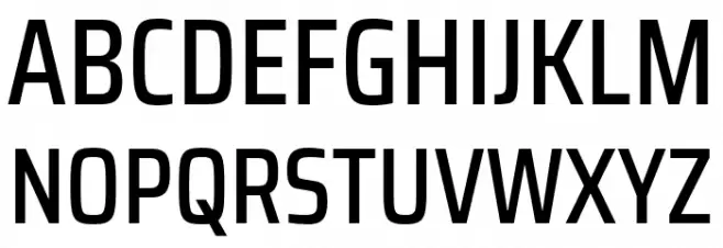 Saira Condensed Medium フォント 大文字