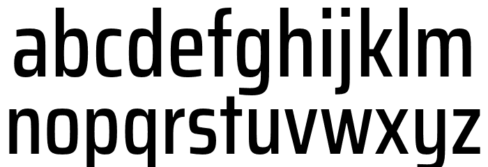 Saira Condensed Medium Font LOWERCASE
