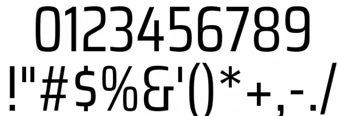 Saira Condensed Regular Font OTHER CHARS