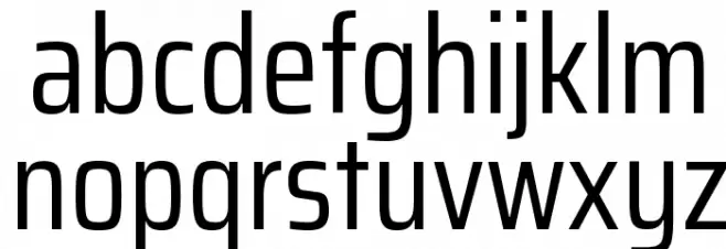 Saira Condensed Regular Caratteri MINUSCOLO