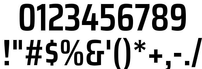 Saira Condensed SemiBold Font OTHER CHARS