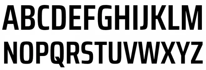 Saira Condensed SemiBold フォント 大文字