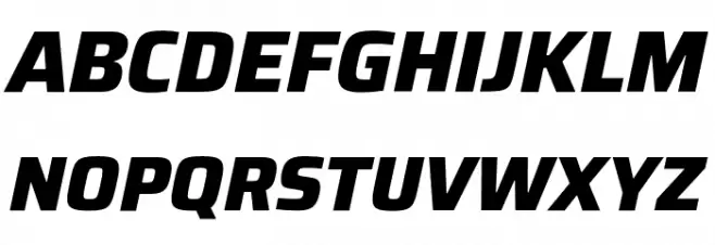 Saira ExtraBold Italic Fonte MAIÚSCULAS