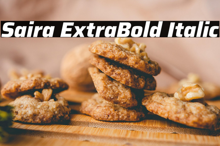 Saira ExtraBold Italic Example 2