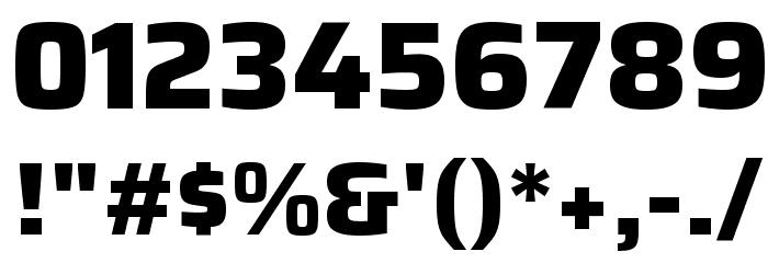 Saira ExtraBold Font OTHER CHARS
