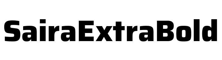 Saira ExtraBold  Free Fonts Download