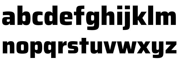 Saira ExtraBold Font LOWERCASE