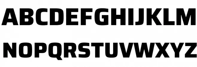 Saira ExtraBold Schriftart Groß