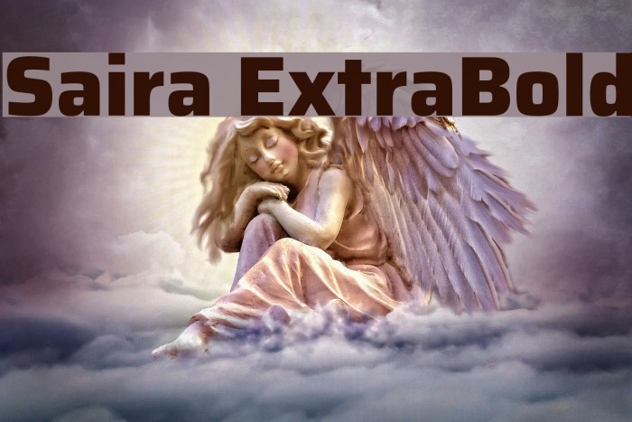 Saira ExtraBold Font examples