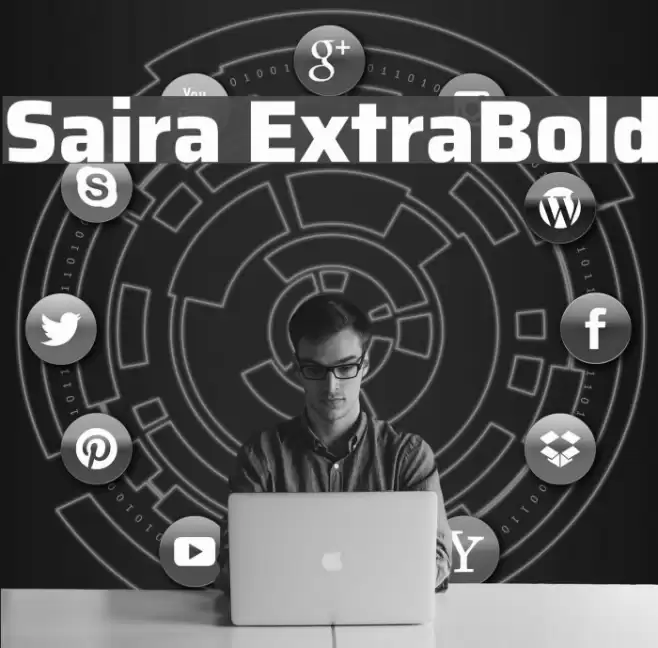 Saira ExtraBold Font examples