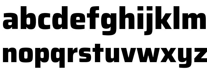 Saira ExtraBold Font LOWERCASE