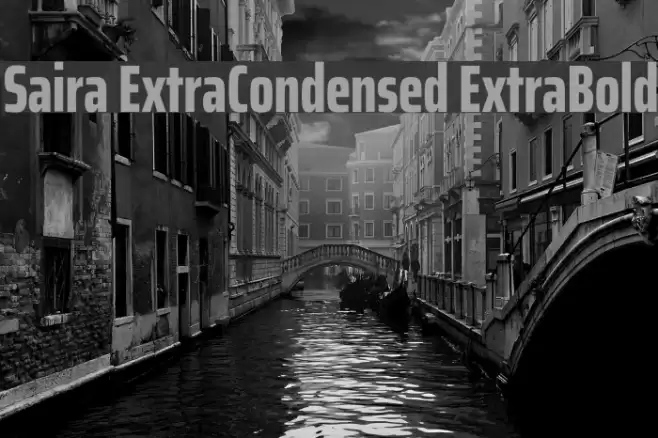 Saira ExtraCondensed ExtraBold Font examples