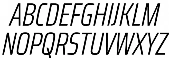 Saira ExtraCondensed Light Italic Polices MAJUSCULES