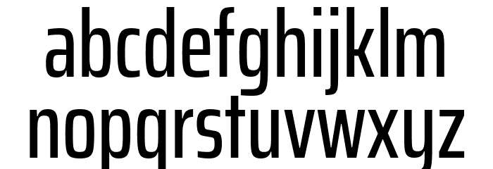 Saira ExtraCondensed Medium Font LOWERCASE