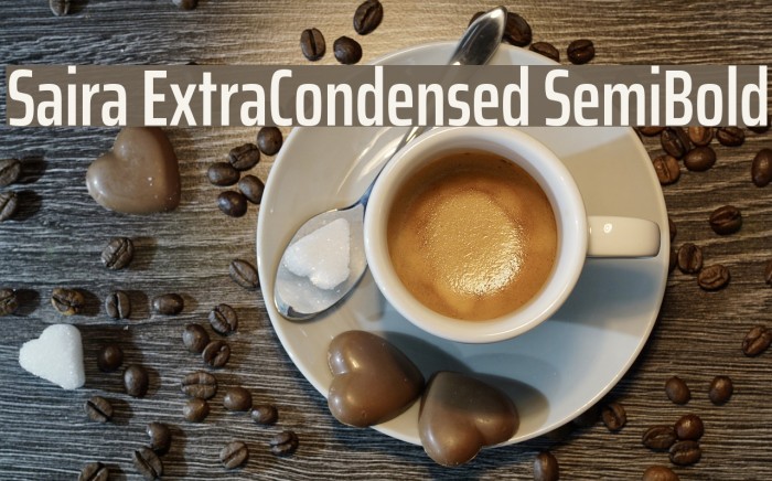 Saira ExtraCondensed SemiBold Font examples