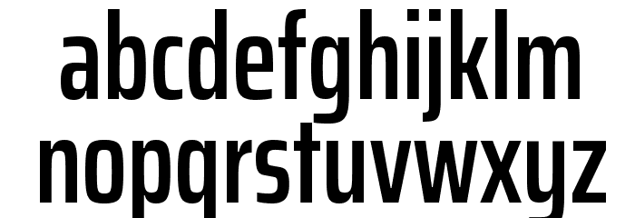 Saira ExtraCondensed SemiBold Font LOWERCASE