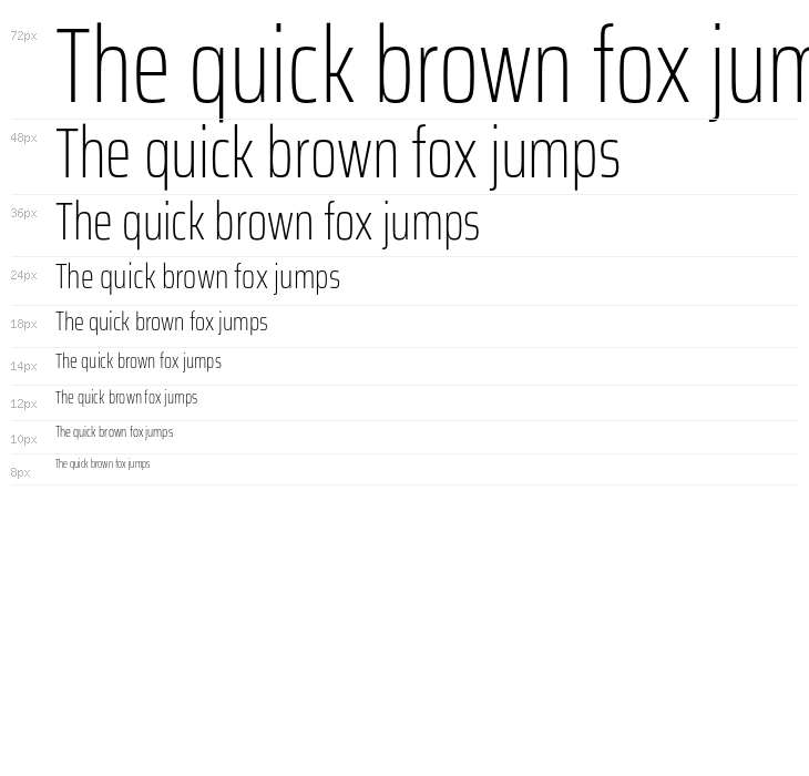 Saira ExtraCondensed Thin Waterfall