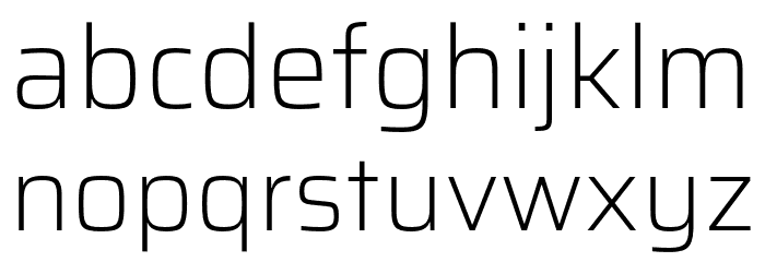 Saira ExtraLight Font LOWERCASE