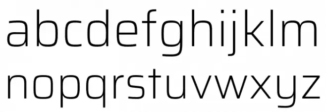 Saira ExtraLight Font LOWERCASE