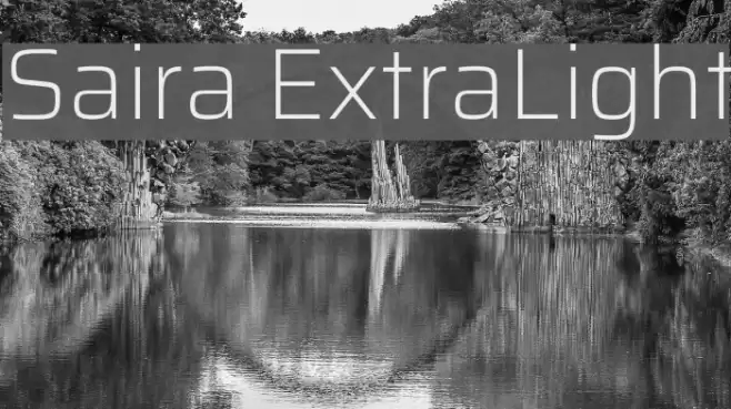 Saira ExtraLight Font examples